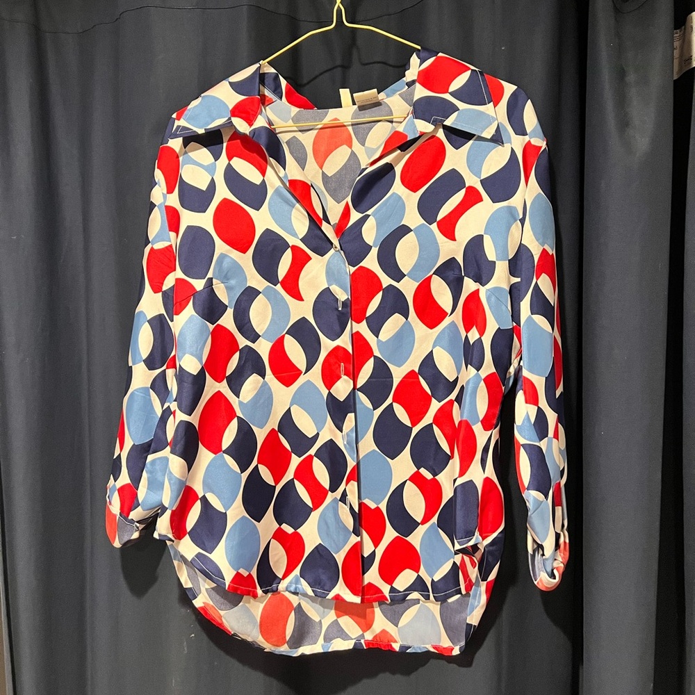 Anthropologie Moth 100% silk blouse 8
